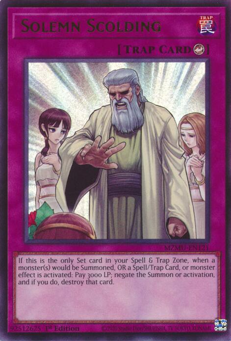 Solemn Scolding [MZMU-EN121] Ultra Rare | Gear Gaming Fayetteville