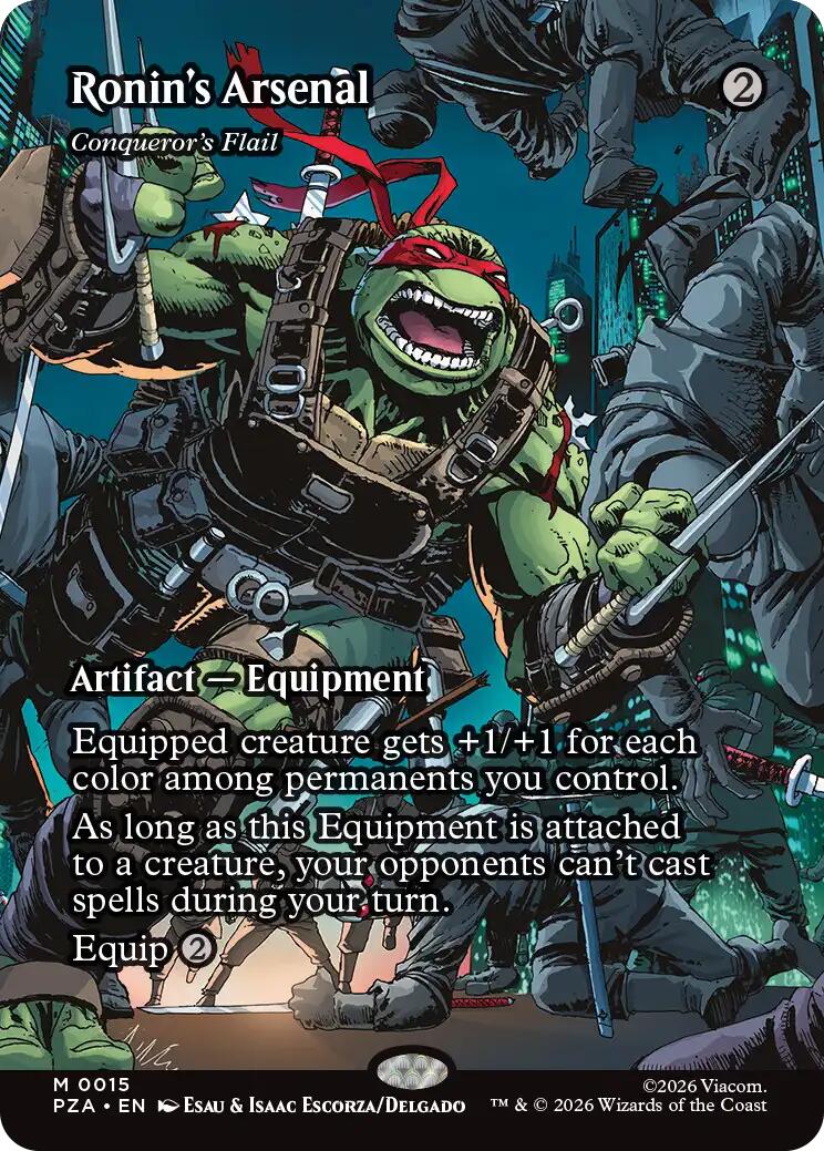 Ronin's Arsenal - Conqueror's Flail (Borderless) [Teenage Mutant Ninja Turtles Eternal-Legal] | Gear Gaming Fayetteville