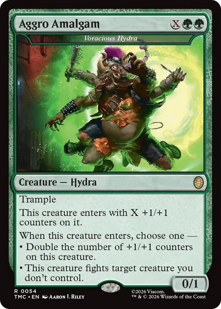 Aggro Amalgam - Voracious Hydra [Teenage Mutant Ninja Turtles Commander] | Gear Gaming Fayetteville