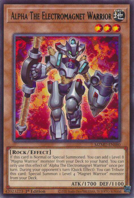 Alpha The Electromagnet Warrior [MZMU-EN080] Rare | Gear Gaming Fayetteville