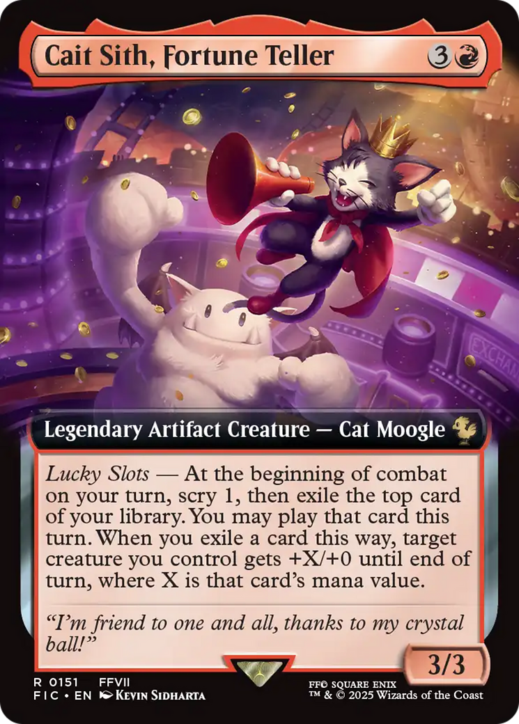 Cait Sith, Fortune Teller (Extended Art) [FINAL FANTASY Commander] | Gear Gaming Fayetteville