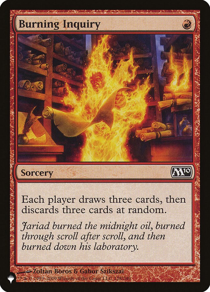 Burning Inquiry [The List] | Gear Gaming Fayetteville