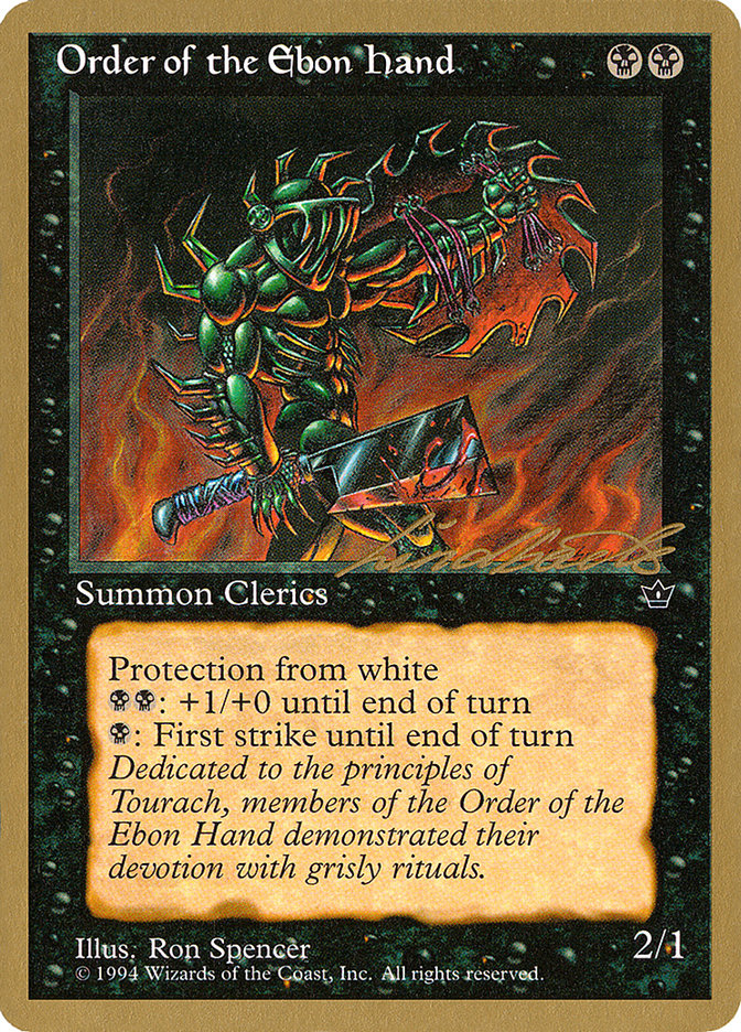 Order of the Ebon Hand (Spencer) (Leon Lindback) [Pro Tour Collector Set] | Gear Gaming Fayetteville