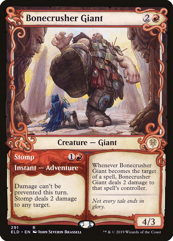 Bonecrusher Giant // Stomp (Showcase) [Throne of Eldraine] | Gear Gaming Fayetteville
