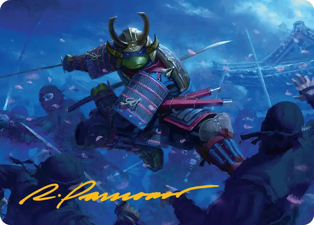 Leonardo, Sewer Samurai Art Card (1/54) (Gold-Stamped Signature) [Teenage Mutant Ninja Turtles Art Series] | Gear Gaming Fayetteville