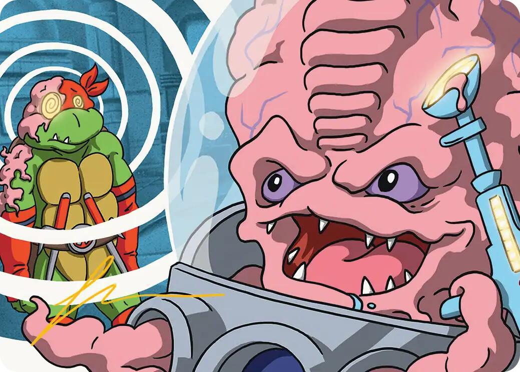 Krang, Master Mind Art Card (25/54) (Gold-Stamped Signature) [Teenage Mutant Ninja Turtles Art Series] | Gear Gaming Fayetteville