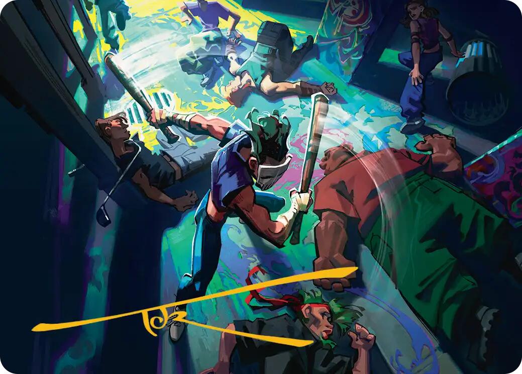 Pain 101 Art Card (Gold-Stamped Signature) [Teenage Mutant Ninja Turtles Art Series] | Gear Gaming Fayetteville