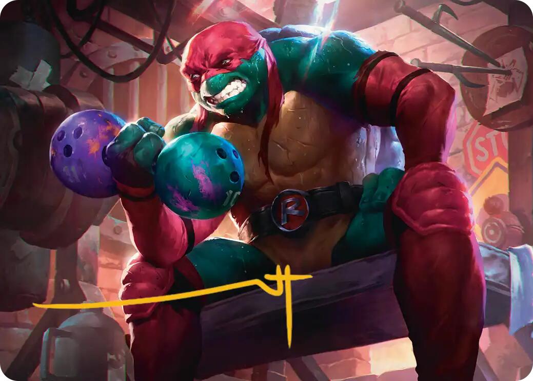 Raphael, Tough Turtle Art Card (Gold-Stamped Signature) [Teenage Mutant Ninja Turtles Art Series] | Gear Gaming Fayetteville