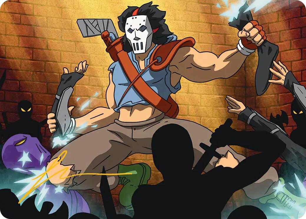 Casey Jones, Vigilante Art Card (Gold-Stamped Signature) [Teenage Mutant Ninja Turtles Art Series] | Gear Gaming Fayetteville