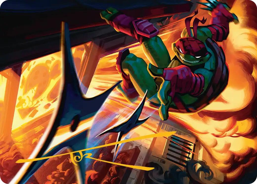 Storm of Steel Art Card (Gold-Stamped Signature) [Teenage Mutant Ninja Turtles Art Series] | Gear Gaming Fayetteville
