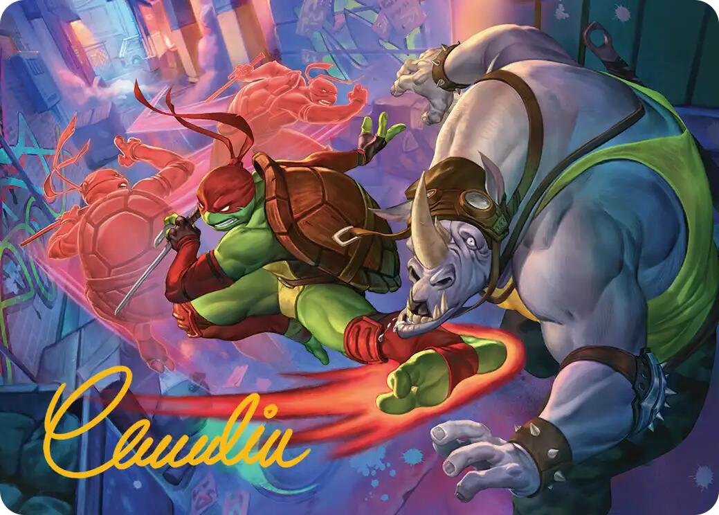 Super Combo Art Card (Gold-Stamped Signature) [Teenage Mutant Ninja Turtles Art Series] | Gear Gaming Fayetteville