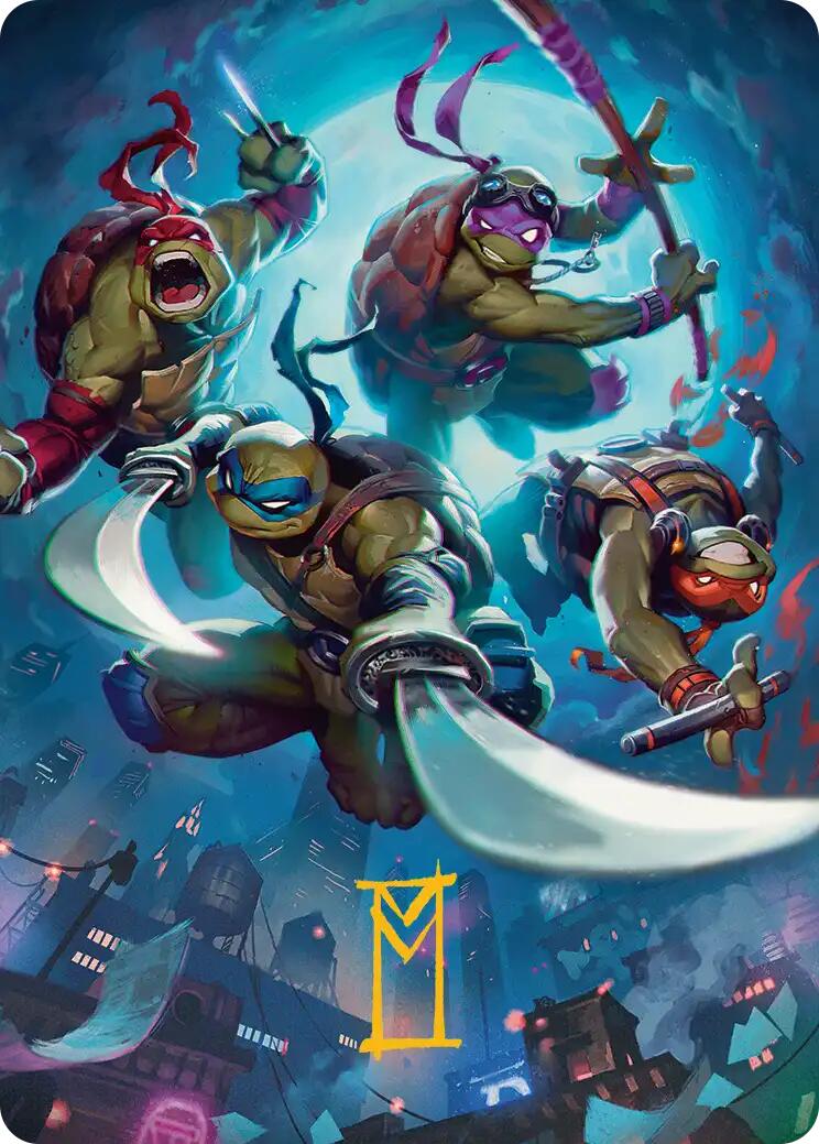 Heroes in a Half Shell Art Card (Gold-Stamped Signature) [Teenage Mutant Ninja Turtles Art Series] | Gear Gaming Fayetteville