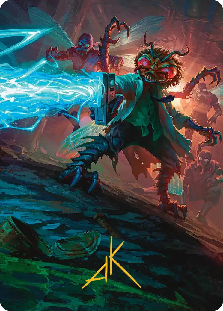 Baxter, Exzzperimental Zzientist Art Card (Gold-Stamped Signature) [Teenage Mutant Ninja Turtles Art Series] | Gear Gaming Fayetteville