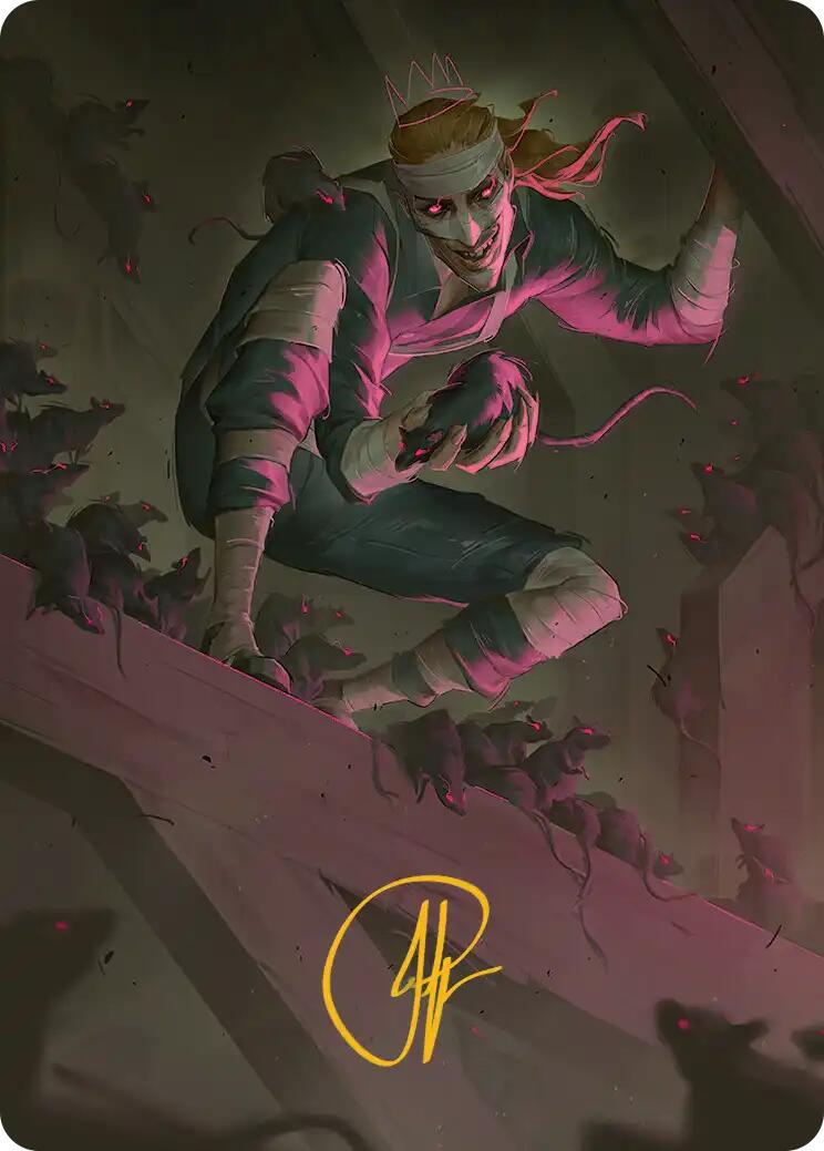 Rat King, the Chaosbringer Art Card (Gold-Stamped Signature) [Teenage Mutant Ninja Turtles Art Series] | Gear Gaming Fayetteville