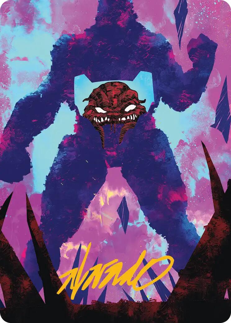 Krang, Utrom Warlord Art Card (Gold-Stamped Signature) [Teenage Mutant Ninja Turtles Art Series] | Gear Gaming Fayetteville