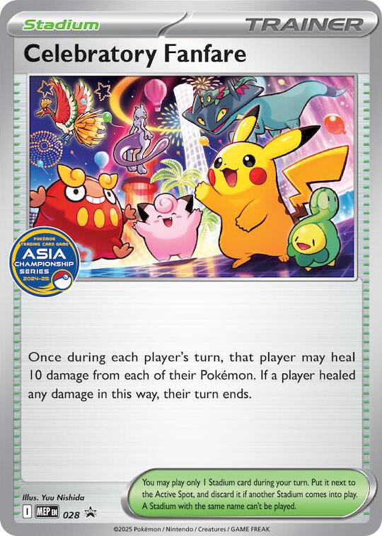 Celebratory Fanfare (028) (Asia Championship Series 24-25) [Mega Evolution Promo] | Gear Gaming Fayetteville