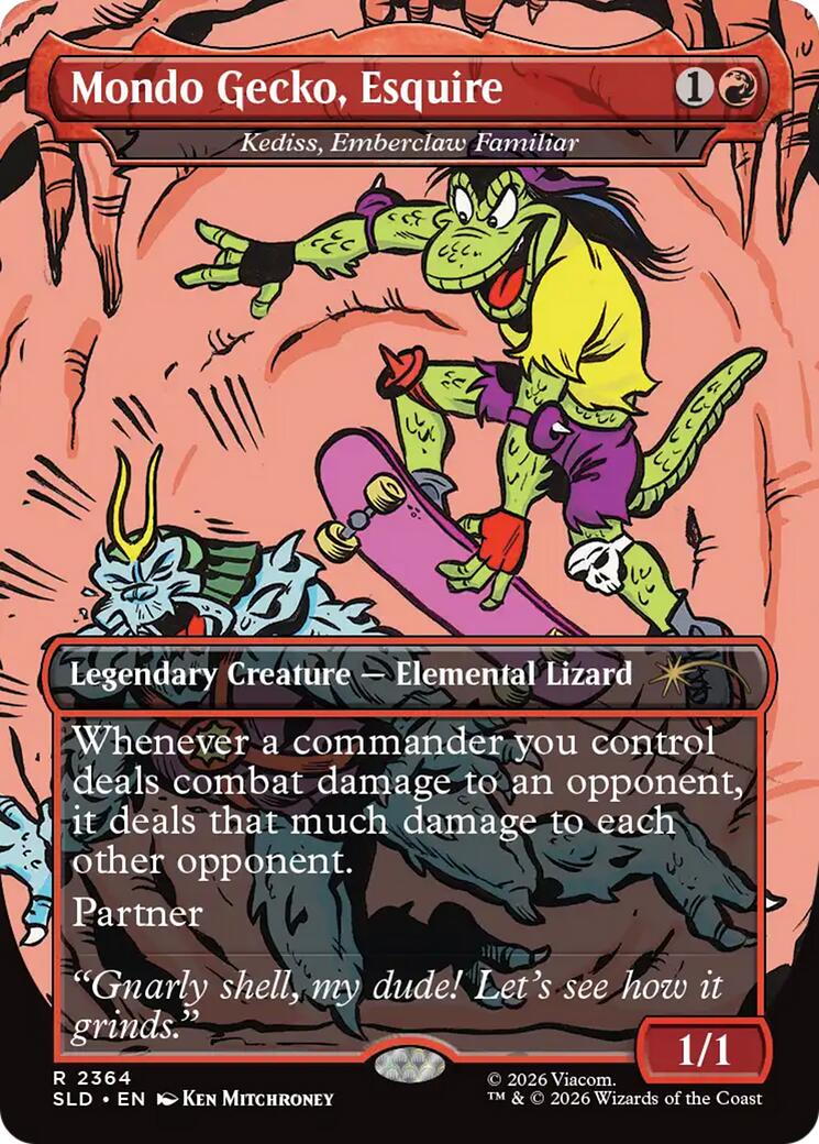 Mondo Gecko, Esquire - Kediss, Emberclaw Familiar [Secret Lair Drop Series] | Gear Gaming Fayetteville