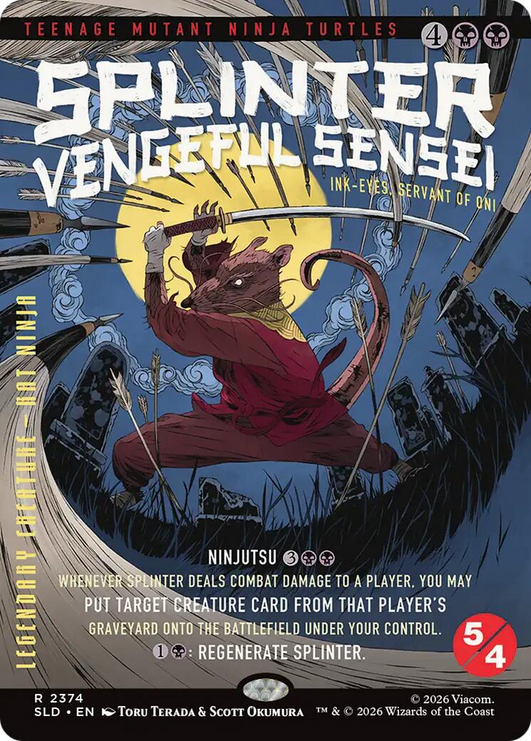Splinter, Vengeful Sensei - Ink-Eyes, Servant of Oni [Secret Lair Drop Series] | Gear Gaming Fayetteville