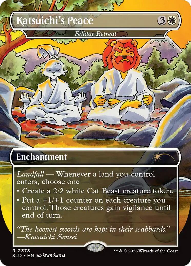 Katsuichi's Peace - Felidar Retreat [Secret Lair Drop Series] | Gear Gaming Fayetteville