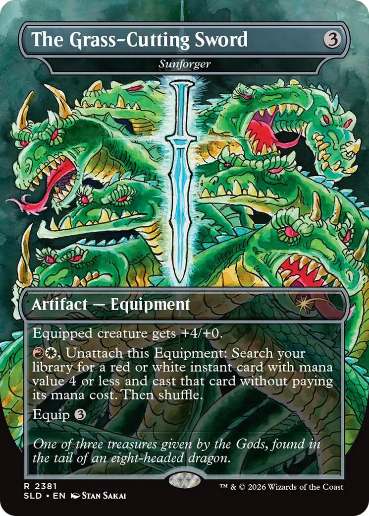 The Grass-Cutting Sword - Sunforger [Secret Lair Drop Series] | Gear Gaming Fayetteville