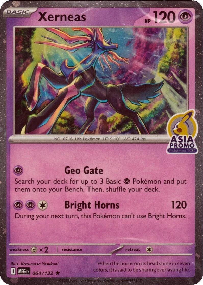 Xerneas (064/132) (Asia Promo) [Miscellaneous Cards] | Gear Gaming Fayetteville