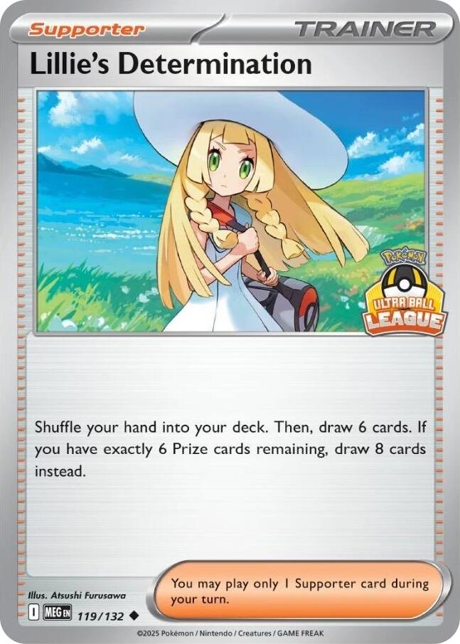 Lillie's Determination (119/132) (Ultra Ball League) [League & Championship Cards] | Gear Gaming Fayetteville
