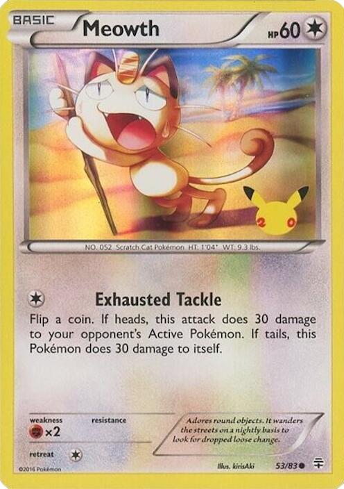 Meowth (053/083) - 53/83 (20th Anniversary) [Miscellaneous Cards] | Gear Gaming Fayetteville