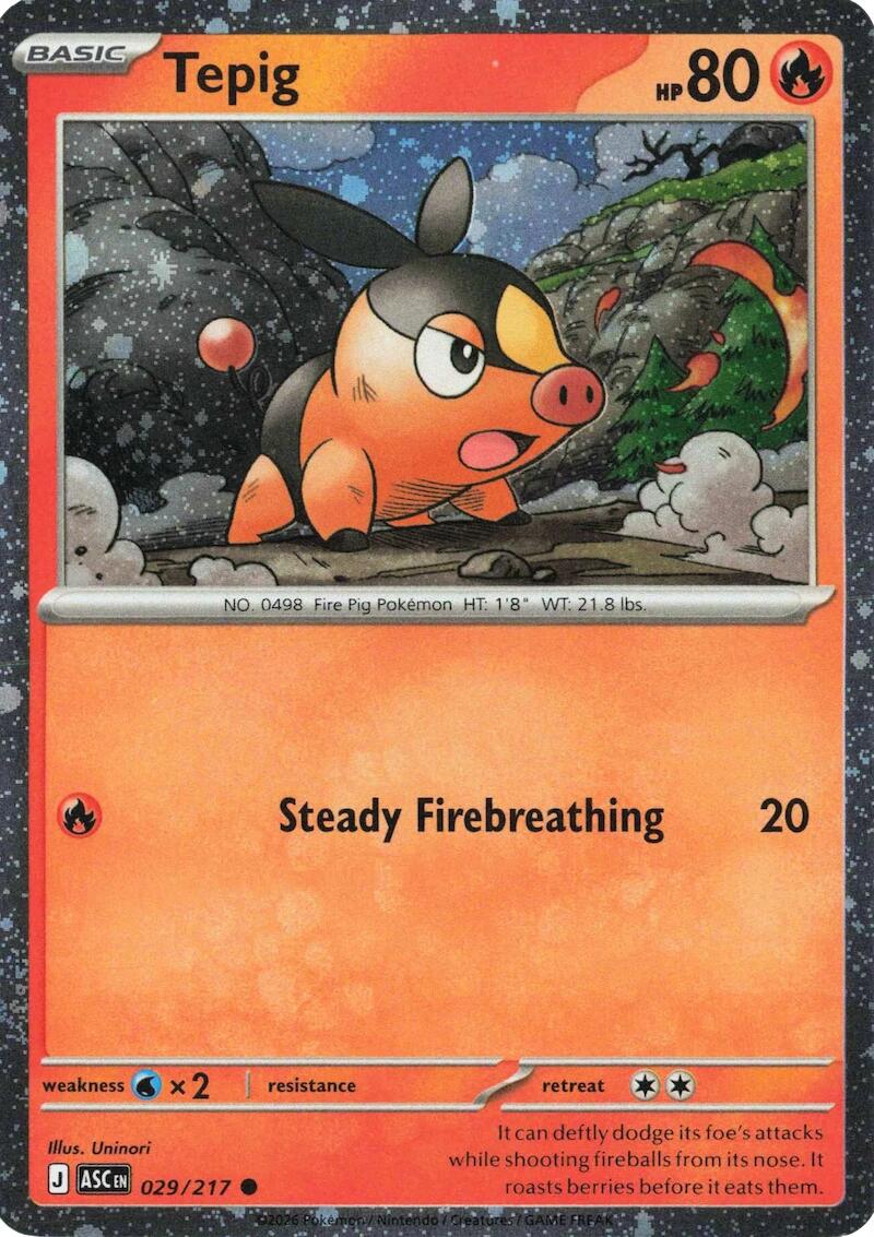 Tepig (029/217) (Cosmos Holo) [Miscellaneous Cards] | Gear Gaming Fayetteville