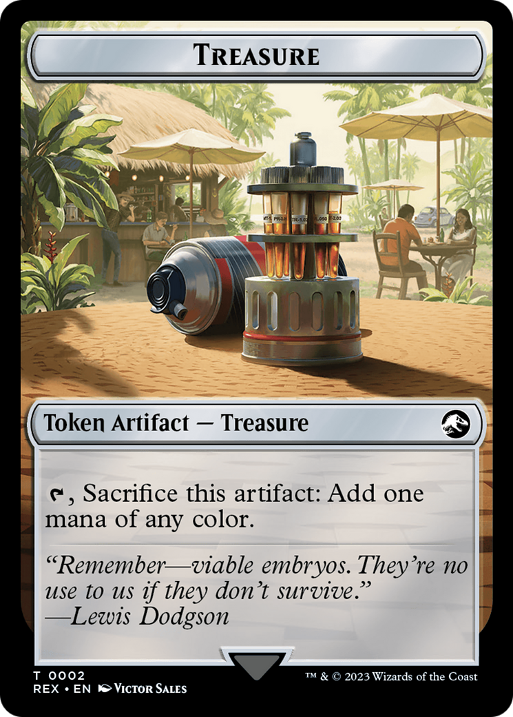 Treasure (0002) // Vampire Demon Double-Sided Token [Jurassic World Collection Tokens] | Gear Gaming Fayetteville