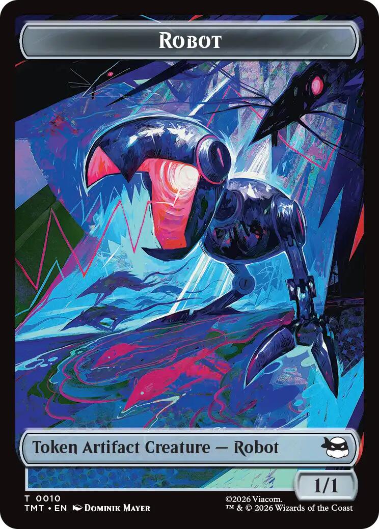 Treasure // Robot Double-Sided Token [Teenage Mutant Ninja Turtles Commander Tokens] | Gear Gaming Fayetteville