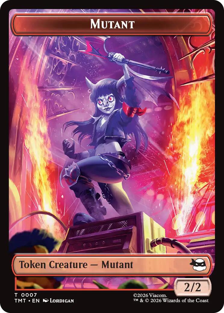 Mutant // Ninja Turtle Spirit Double-Sided Token [Teenage Mutant Ninja Turtles Tokens] | Gear Gaming Fayetteville