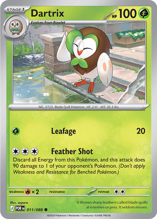 Dartrix (011/088) [Mega Evolution: Perfect Order] | Gear Gaming Fayetteville