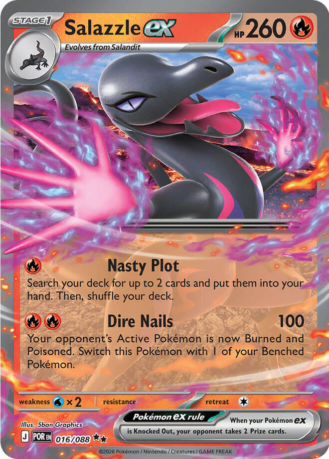 Salazzle ex (016/088) [Mega Evolution: Perfect Order] | Gear Gaming Fayetteville