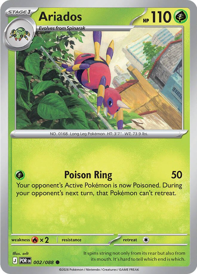 Ariados (002/088) [Mega Evolution: Perfect Order] | Gear Gaming Fayetteville