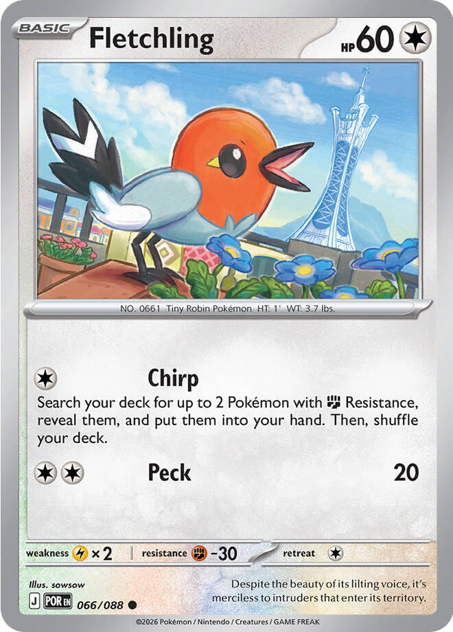 Fletchling (066/088) [Mega Evolution: Perfect Order] | Gear Gaming Fayetteville