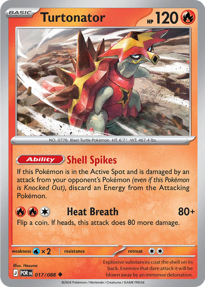 Turtonator (017/088) [Mega Evolution: Perfect Order] | Gear Gaming Fayetteville