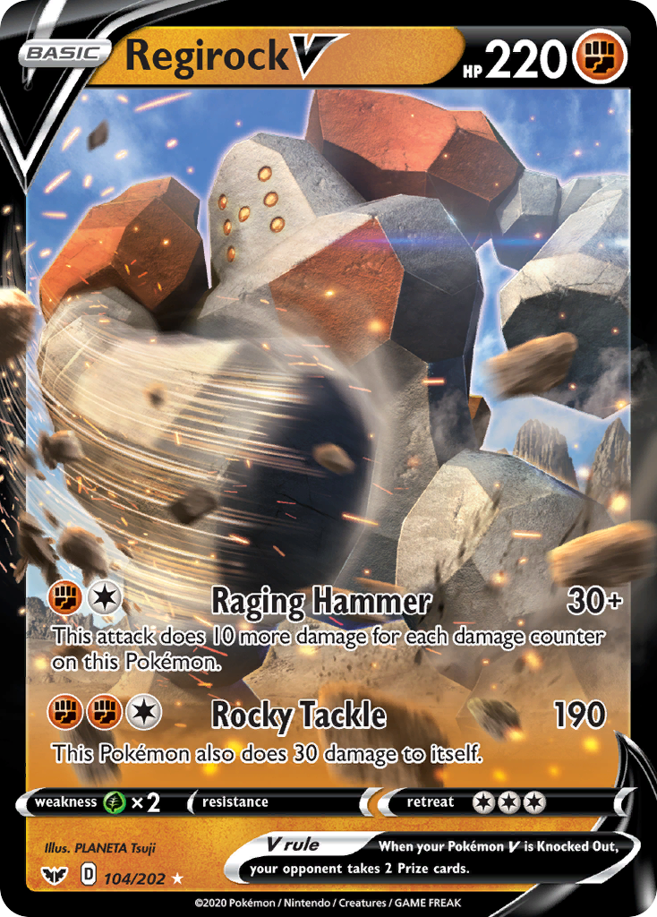 Regirock V (104/202) [Sword & Shield: Base Set] | Gear Gaming Fayetteville