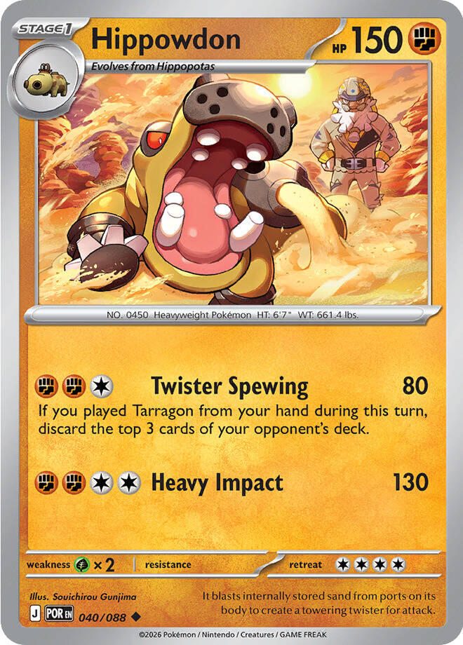 Hippowdon (040/088) [Mega Evolution: Perfect Order] | Gear Gaming Fayetteville
