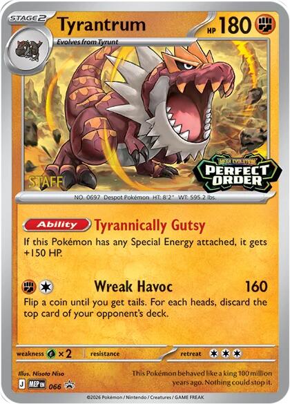 Tyrantrum (066) [Staff] [Mega Evolution Promo] | Gear Gaming Fayetteville