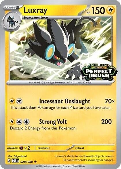 Luxray (028/088) (Perfect Order Stamped) [Miscellaneous Cards] | Gear Gaming Fayetteville