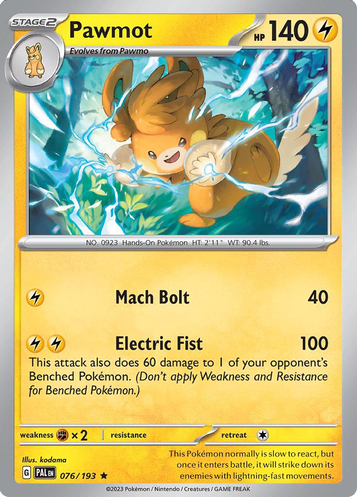 Pawmot (076/193) (Deck Exclusives) [Scarlet & Violet: Base Set] | Gear Gaming Fayetteville