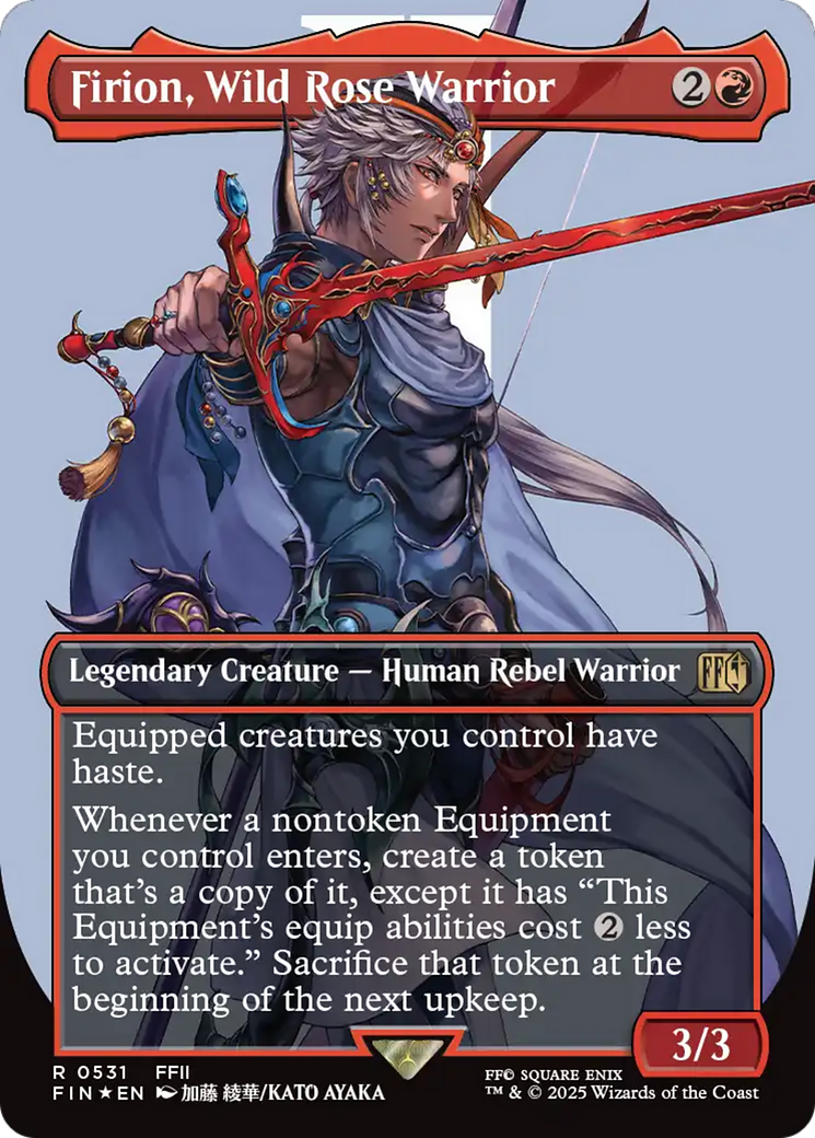 Firion, Wild Rose Warrior (Borderless) (Surge Foil) [FINAL FANTASY] | Gear Gaming Fayetteville