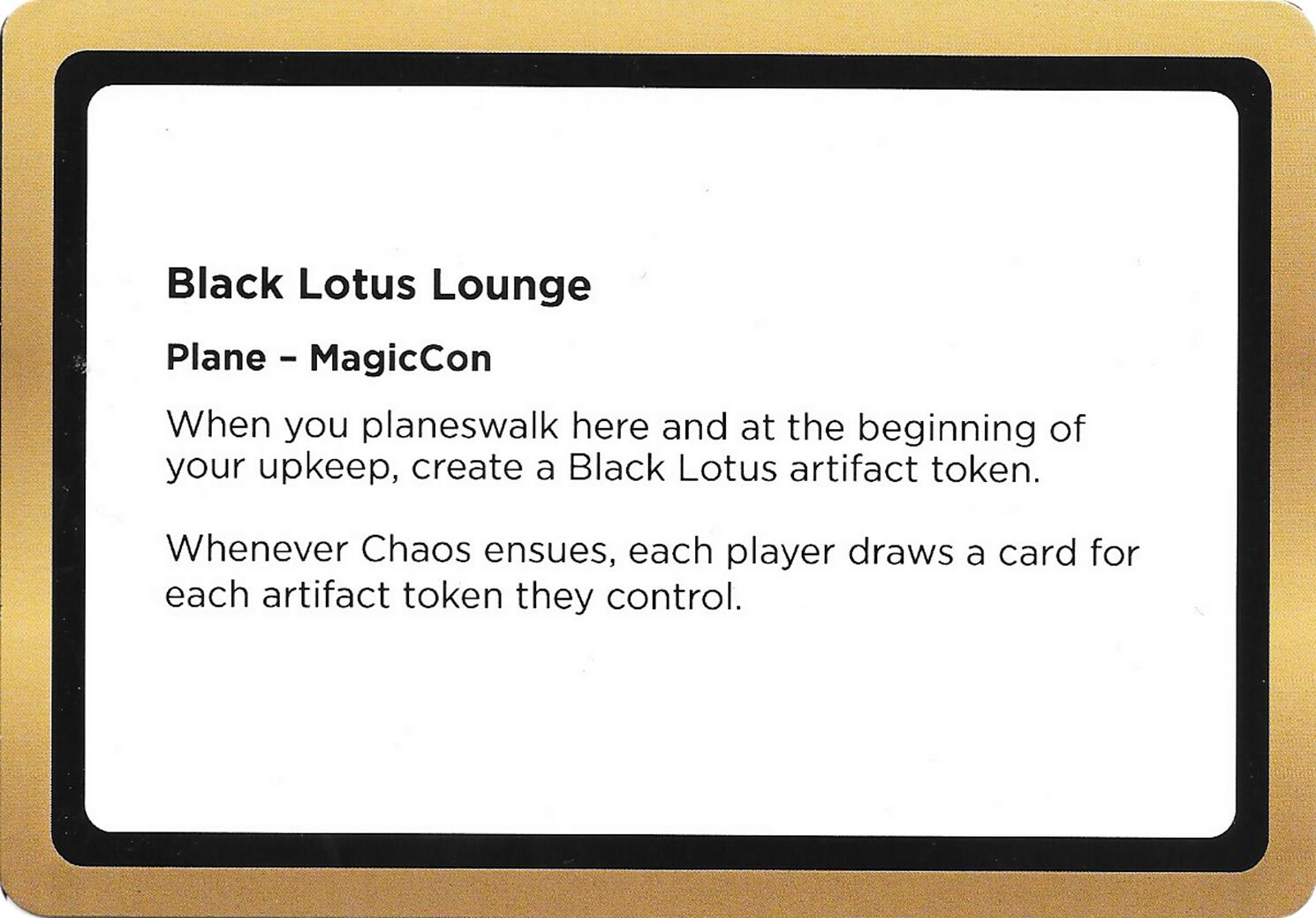 Black Lotus Lounge (Black Lotus Unknown Planechase) [Oversize Cards] | Gear Gaming Fayetteville