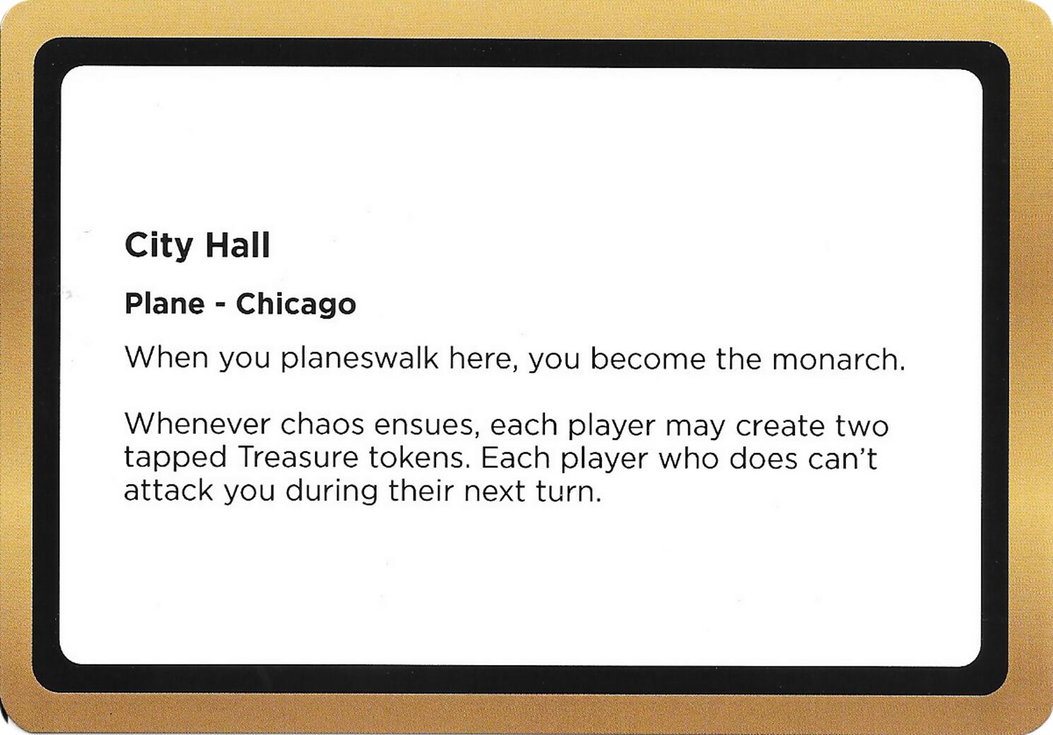 City Hall (Black Lotus Unknown Planechase) [Oversize Cards] | Gear Gaming Fayetteville