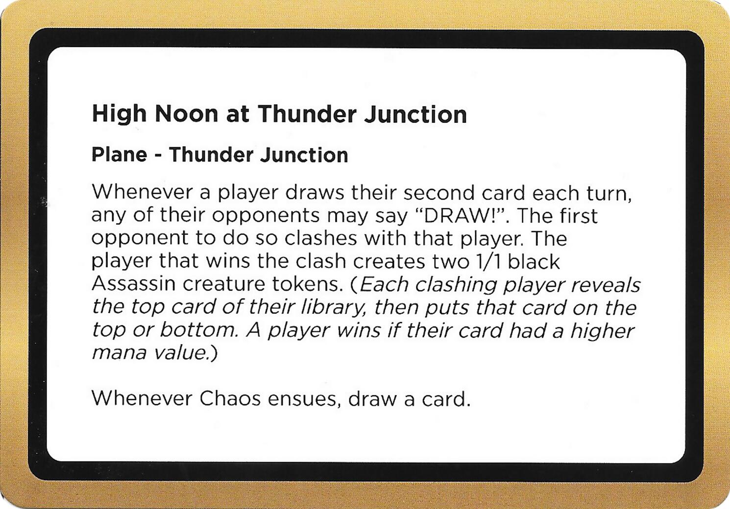 High Noon at Thunder Junction (Black Lotus Unknown Planechase) [Oversize Cards] | Gear Gaming Fayetteville