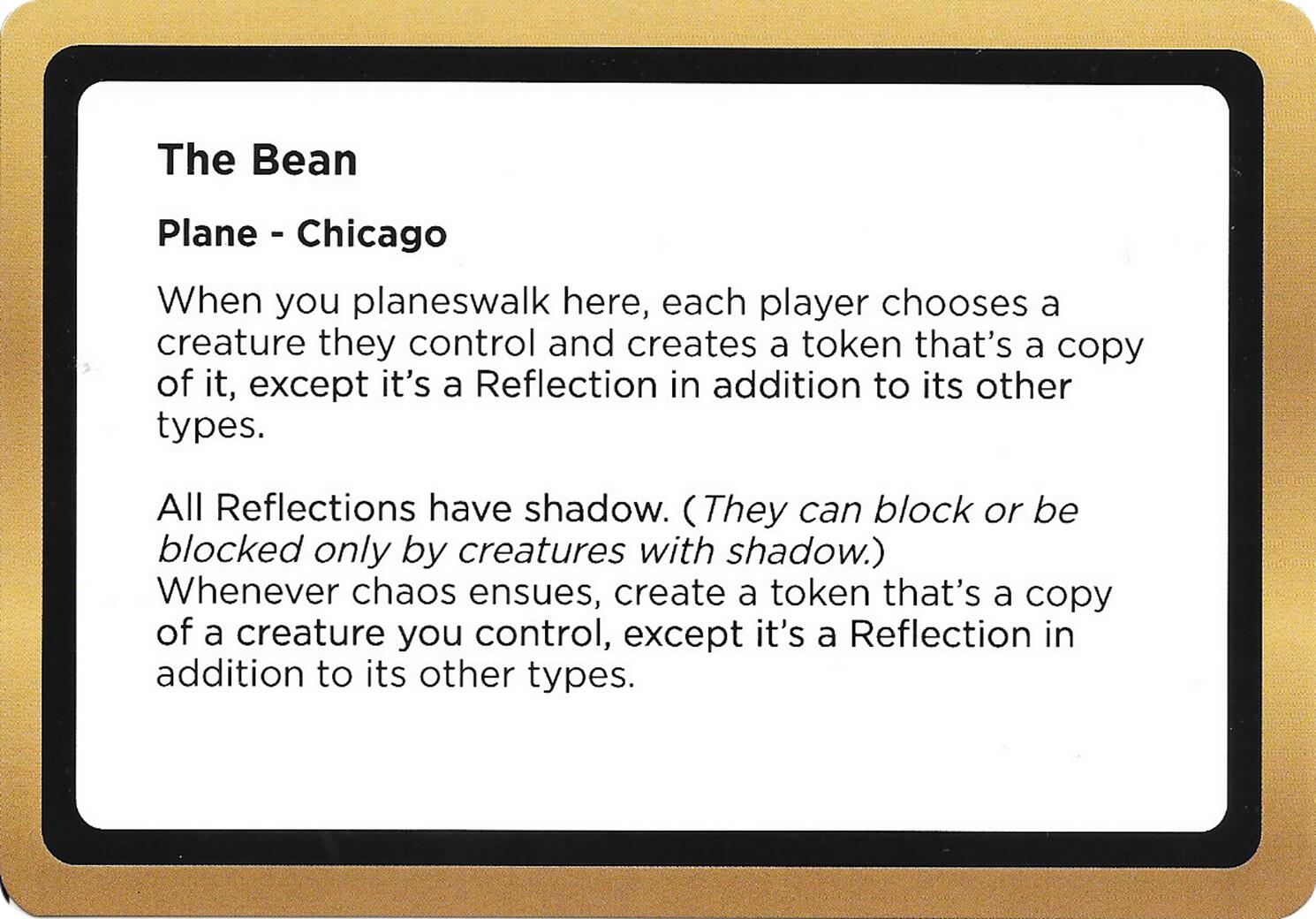 The Bean (Black Lotus Unknown Planechase) [Oversize Cards] | Gear Gaming Fayetteville