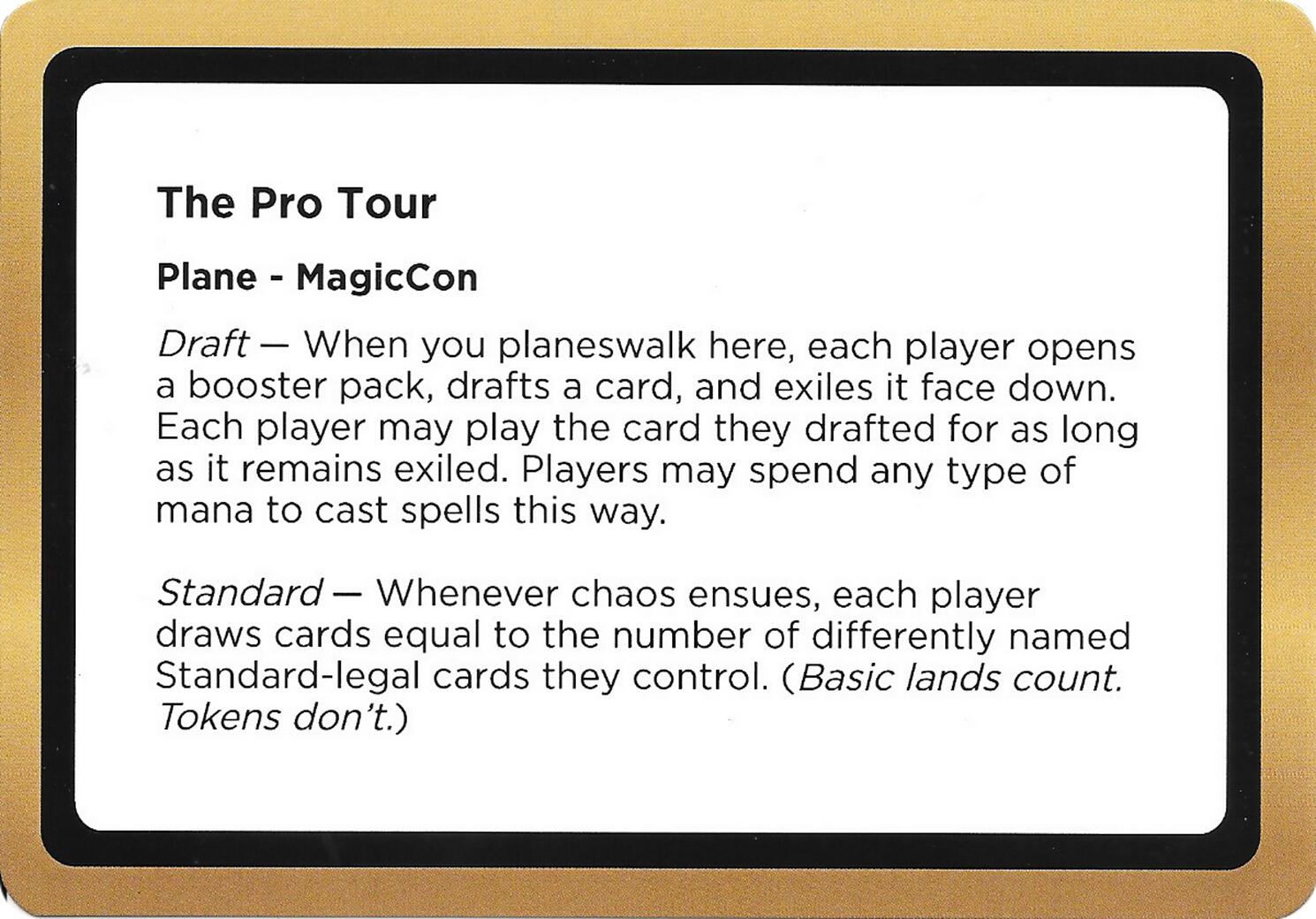 The Pro Tour (Black Lotus Unknown Planechase) [Oversize Cards] | Gear Gaming Fayetteville