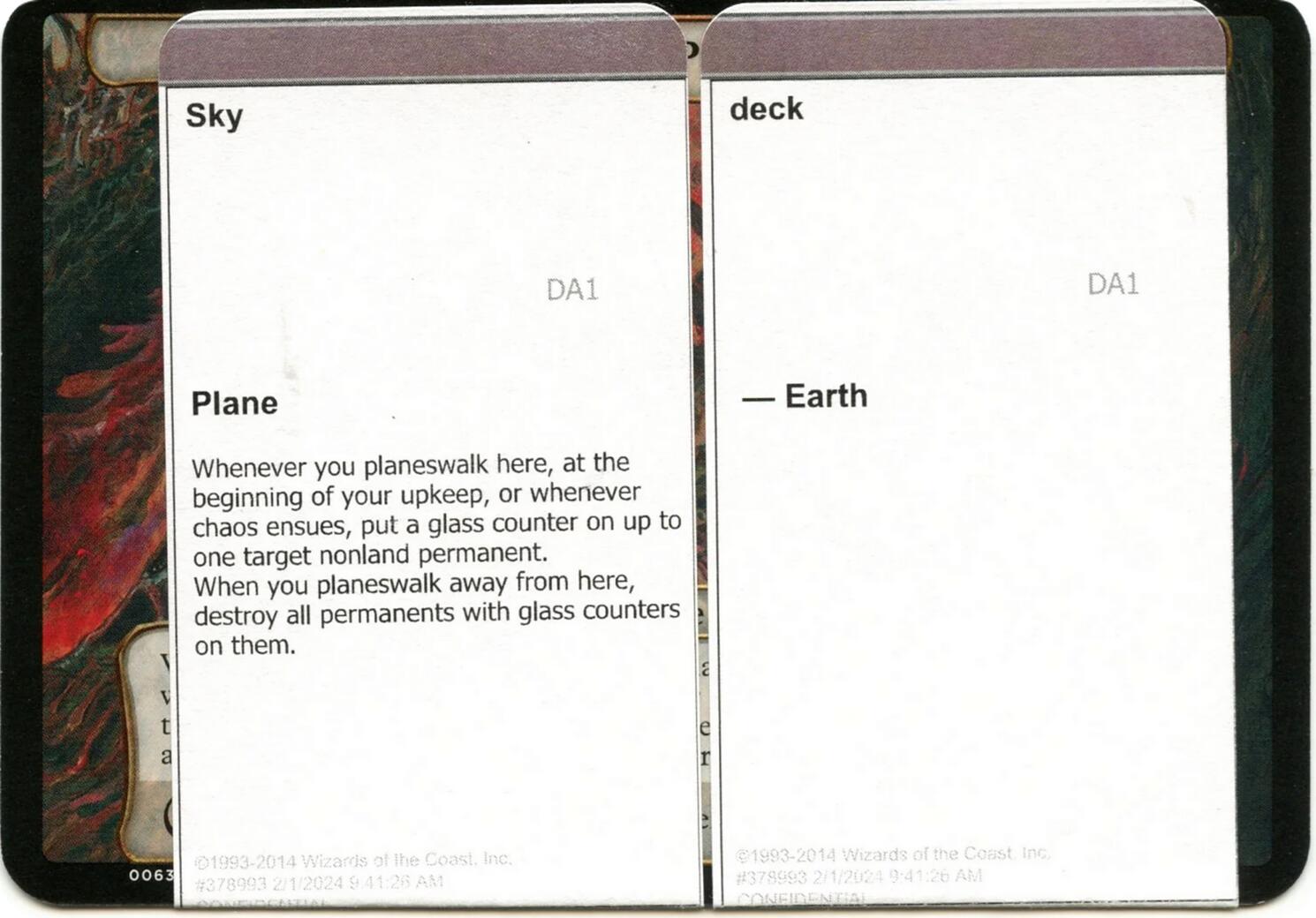 Sky Deck (Black Lotus Unknown Planechase) [Oversize Cards] | Gear Gaming Fayetteville