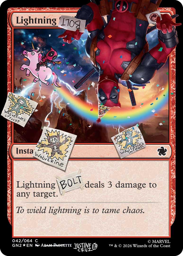 Lightning Bolt (042) (Pool Party Foil) [Secret Lair Drop Series] | Gear Gaming Fayetteville