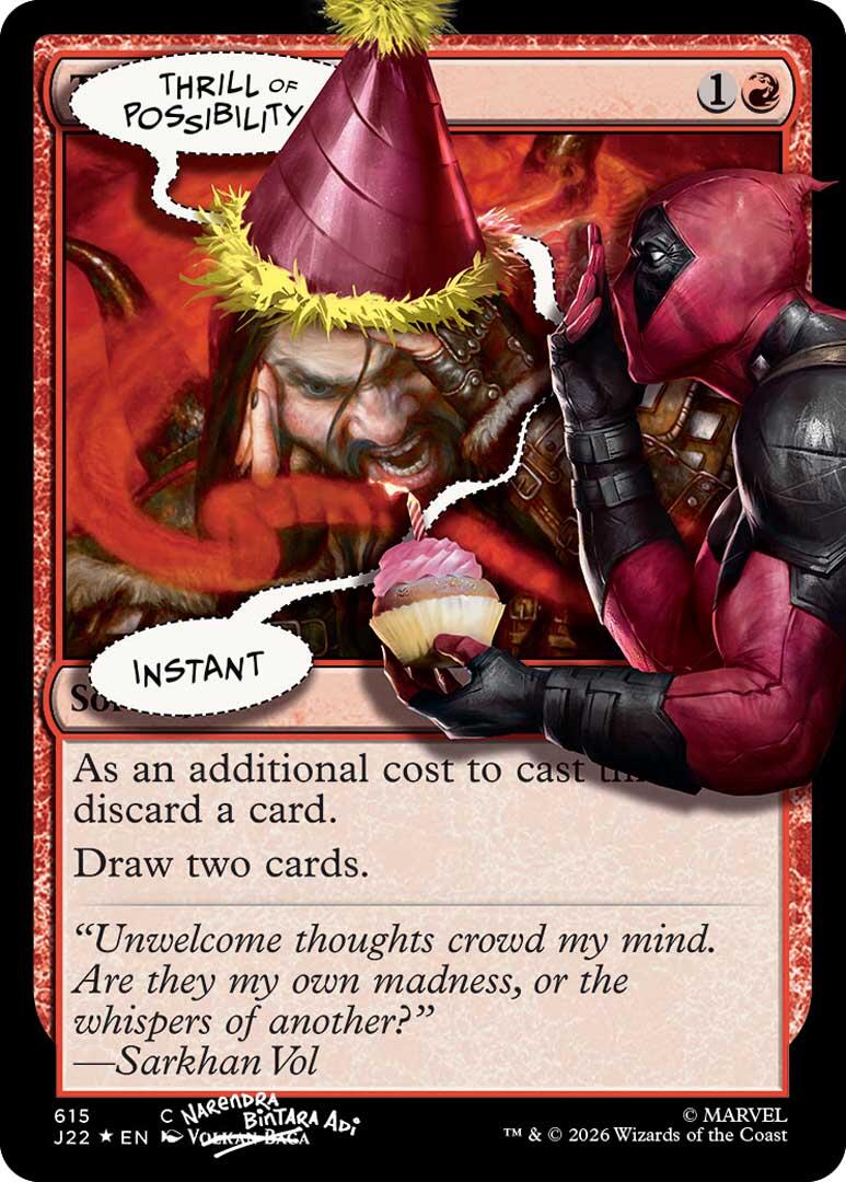 Thrill of Possibility (615) (Pool Party Foil) [Secret Lair Drop Series] | Gear Gaming Fayetteville